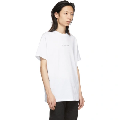 Shop Alyx 1017  9sm White Collection Code T-shirt In 007 White