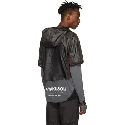 Shop Nike Black Undercover Edition Gyakusou Transform Jacket In Fogblkgryiv