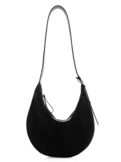 Shop Ferragamo Extra-large Leather Hobo Bag In Black