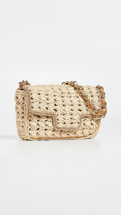 Shop Caterina Bertini Shoulder Bag In Natural