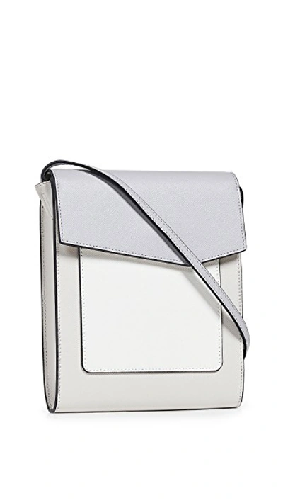 Botkier Cobble Hill Tall Crossbody Bag In Dove Colorblock