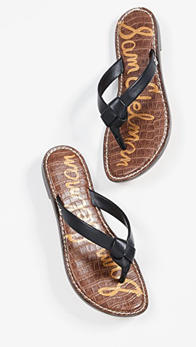 Sam Edelman Giles Flip Flops In Black ModeSens