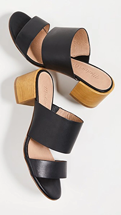 Shop Madewell The Kiera Mule Sandals In True Black