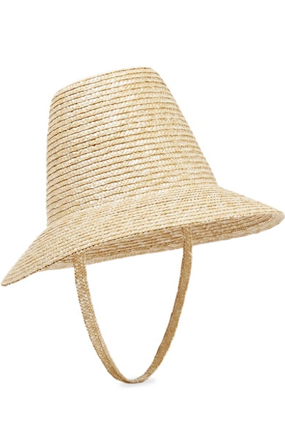 Shop Cult Gaia Mia Straw Sunhat In Beige