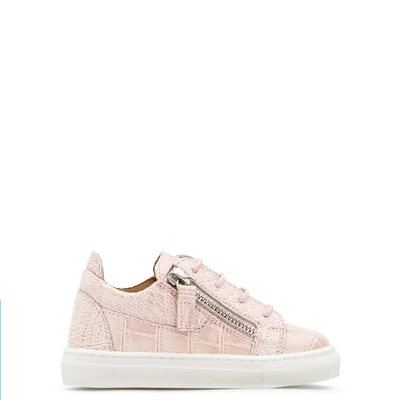 Shop Giuseppe Zanotti Cheryl Glitter Jr In Pink