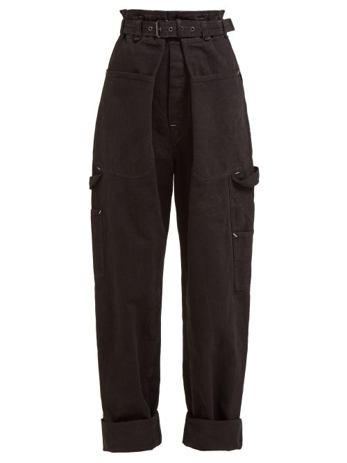 black utility jeans