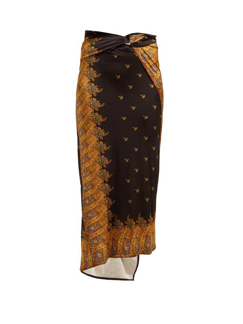 silk sarong skirt