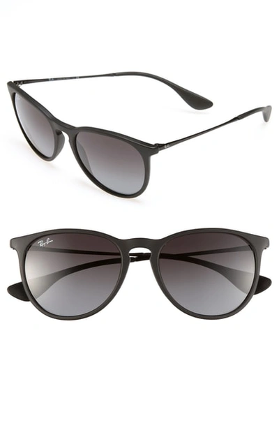 Shop Ray Ban Erika Classic 54mm Sunglasses - Black/ Grey Gradient