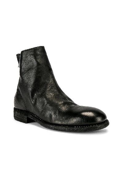 Guidi Back Zip Boot In Black