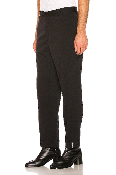 Shop Y/project Y Cuff Trousers In Black