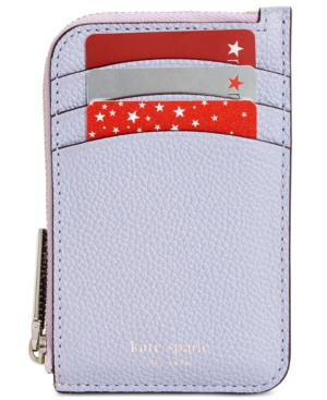 margaux leather zip card holder