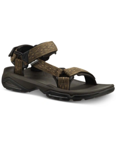Shop Teva Men's M Terra Fi 4 Water-resistant Sandals Men's Shoes In Olive