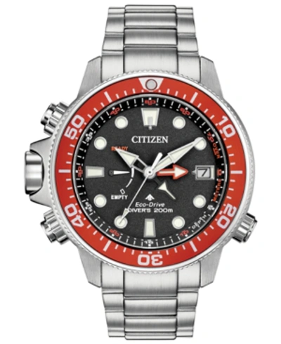 Shop Citizen Eco-drive Men's Promaster Aqualand Stainless Steel Bracelet Watch 46mm