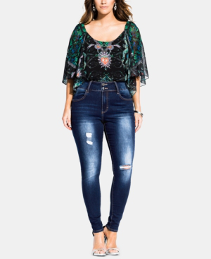 city chic ripped jeans