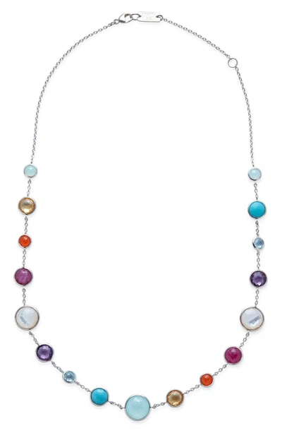 Shop Ippolita Semiprecious Stone Collar Necklace In Rainbow