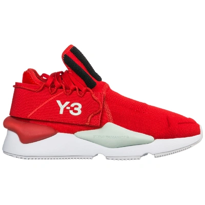 Shop Y-3 Men's Shoes Nylon Trainers Sneakers Kaiwa In Red