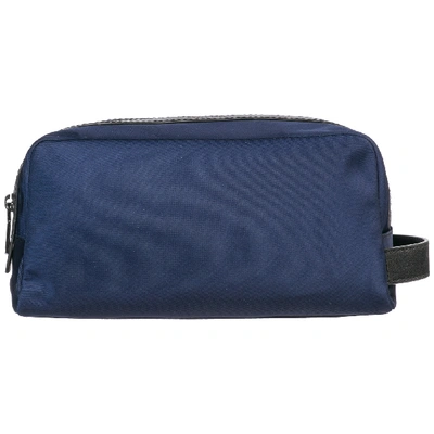 Shop Michael Kors Men's Nylon Travel Toiletries Beauty Case Wash Bag Kent In Blue