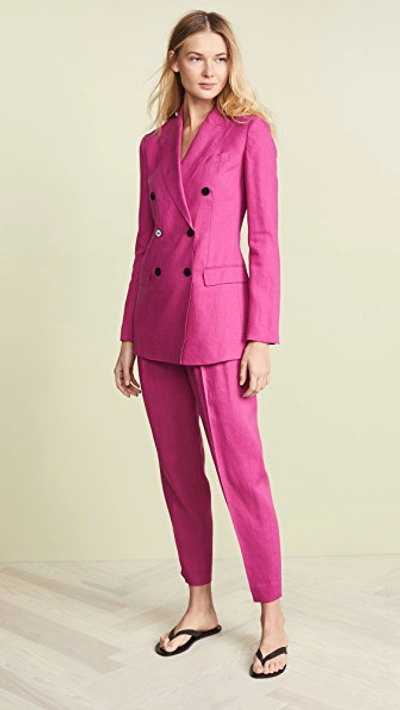 Shop Theory Db Tailor Jacket In Pop Fuchsia