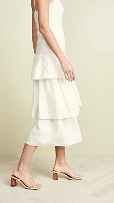 Shop Theory Tier Ruffle Skirt In White