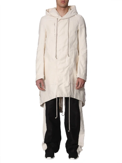 Shop Drkshdw Long Parka In Bianco