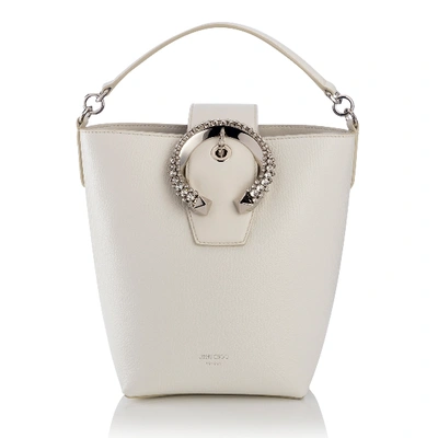 Shop Jimmy Choo Madeline Bucket In Neutral