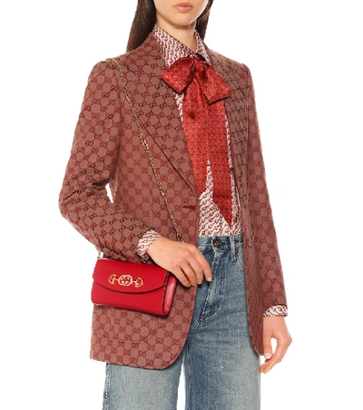 Shop Gucci Zumi Mini Shoulder Bag In Red