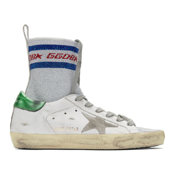 golden goose metallic silver
