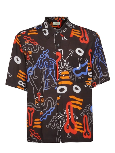 Shop Aries All-over Print Shirt In Black