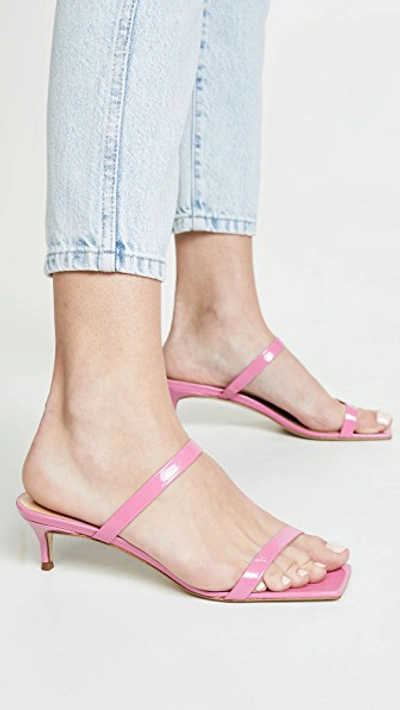 Shop By Far Thalia Mules In Pink