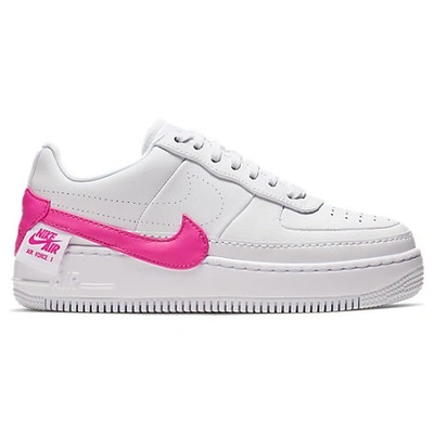 Shop Nike Women's Air Force 1 Jester Xx Casual Shoes In White Size 7.0 Leather