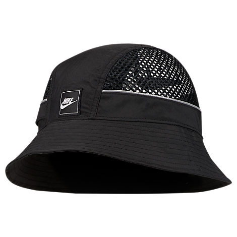Nike Sportswear Logo-appliquéd Nylon And Mesh Bucket Hat In Black ...