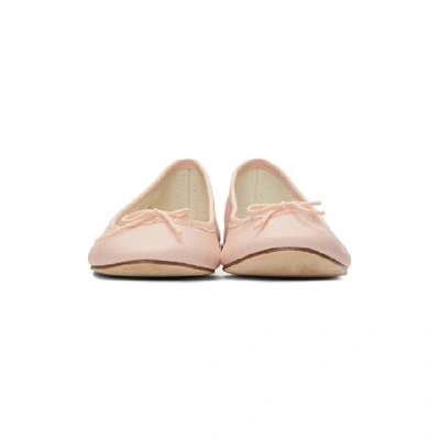 Shop Repetto Pink Leather Cendrillon Ballerina Flats In 899 Icon P