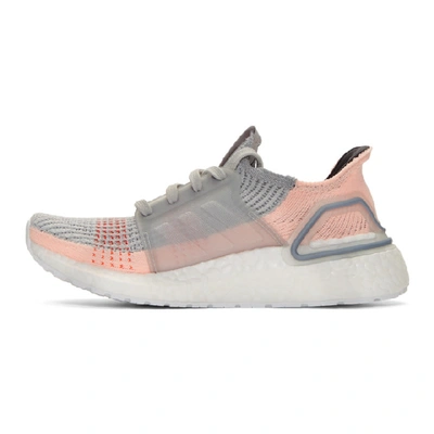 Shop Adidas Originals Pink And Grey Ultraboost 19 Sneakers