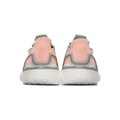 Shop Adidas Originals Pink And Grey Ultraboost 19 Sneakers