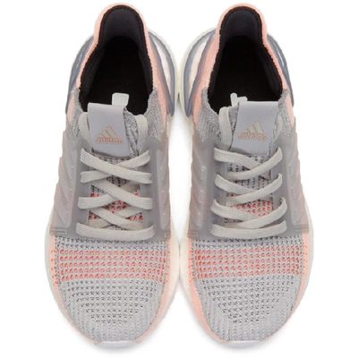 Shop Adidas Originals Pink And Grey Ultraboost 19 Sneakers