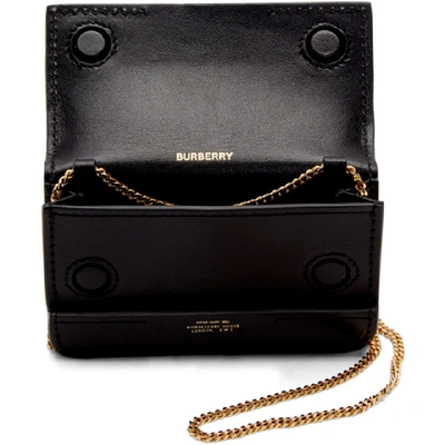Shop Burberry Black Mini Jody Card Holder Bag