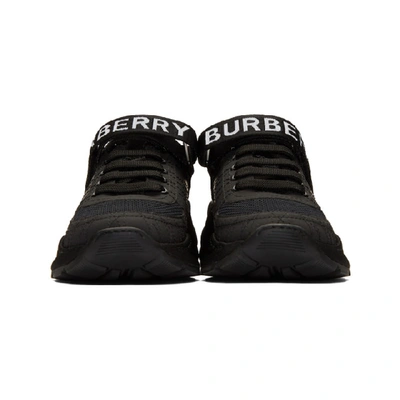 BURBERRY 黑色 RONNIE ZIG 运动鞋