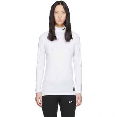 Shop Alyx 1017  9sm White Nike Edition Glitter Training Long Sleeve T-shirt In 007 White