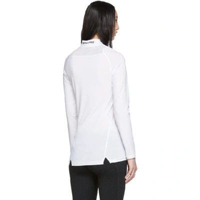 Shop Alyx 1017  9sm White Nike Edition Glitter Training Long Sleeve T-shirt In 007 White