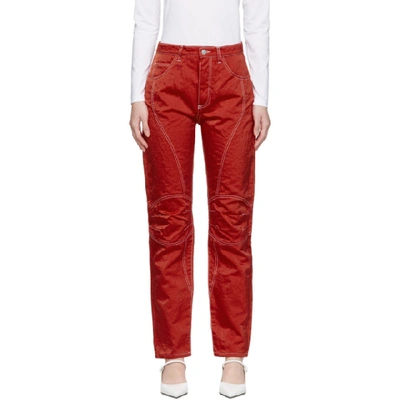 Shop Alyx 1017  9sm Red Moto Cross Trousers In 033 Red