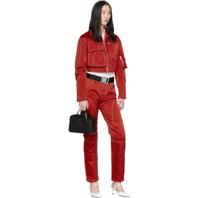 Shop Alyx 1017  9sm Red Moto Cross Trousers In 033 Red
