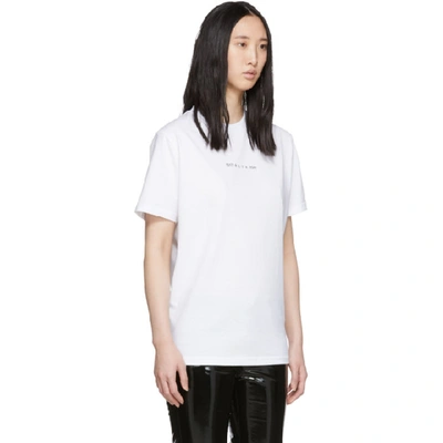 Shop Alyx 1017  9sm White Collection Code T-shirt In 007 White