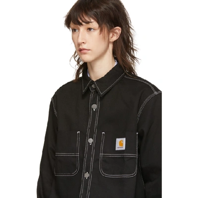 Shop Carhartt Work In Progress Black Chalk Shirt In 8901 Black