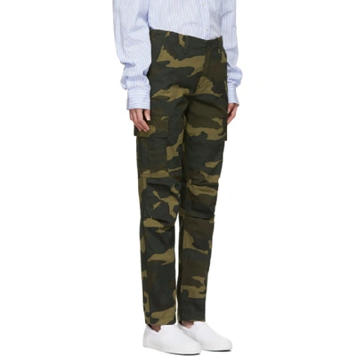 Shop Carhartt Work In Progress Khaki Camouflage Cymbal Trousers In 64002 Camo