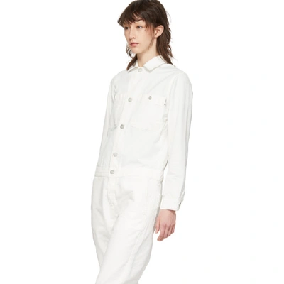 Shop Carhartt Work In Progress Off-white Cass Coverall In 350gd Off-w