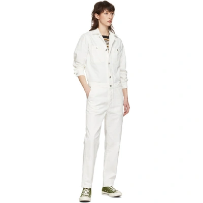 Shop Carhartt Work In Progress Off-white Cass Coverall In 350gd Off-w