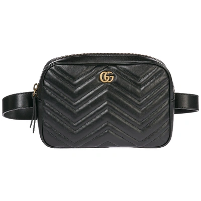 Shop Gucci Gg Marmont 2.0 Belt Bag In Black