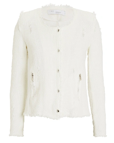 Shop Iro Agnette Tweed Jacket In White