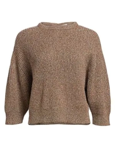 Shop Brunello Cucinelli Rib-knit Sweater In Caribou