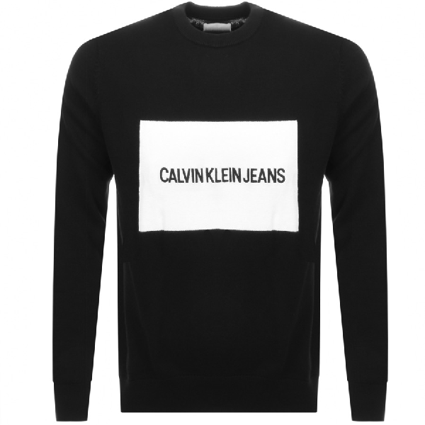 calvin klein jeans black jumper